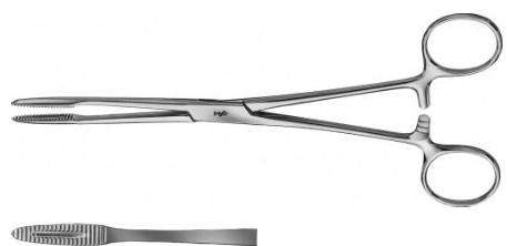 КОРНЦАНГ ДЛЯ ТАМПОНІВ/ПЕРЕВ'ЯЗКИ ГРОСС, ПРЯМИЙ, 200 ММ